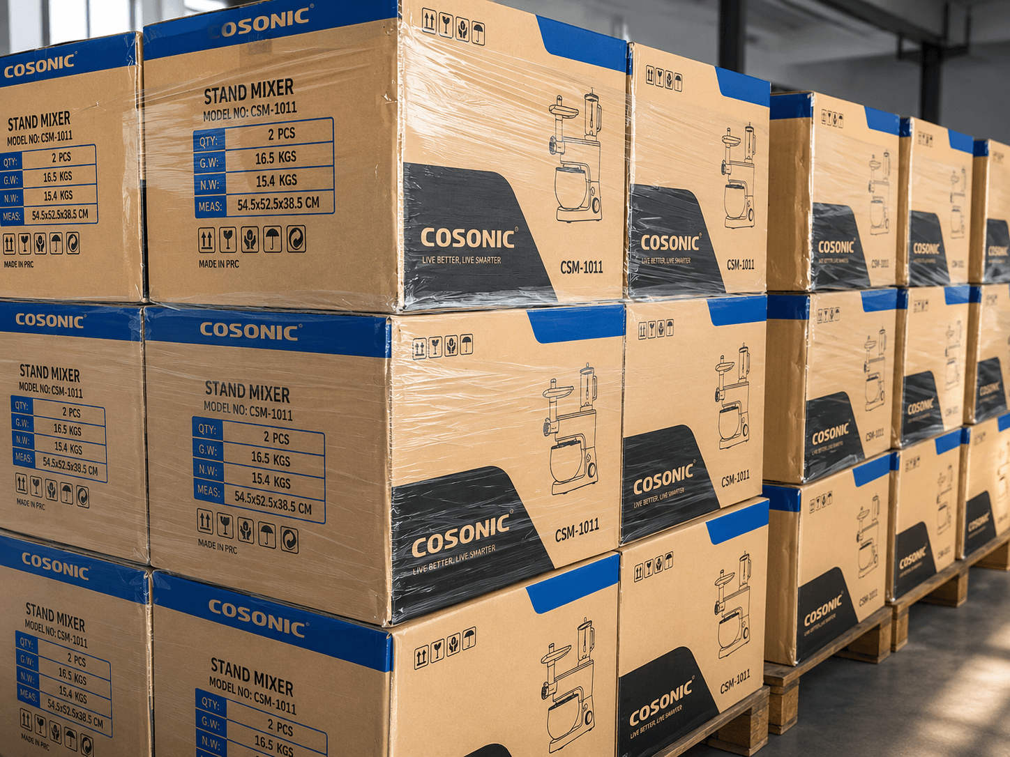 COSONIC Export packaging